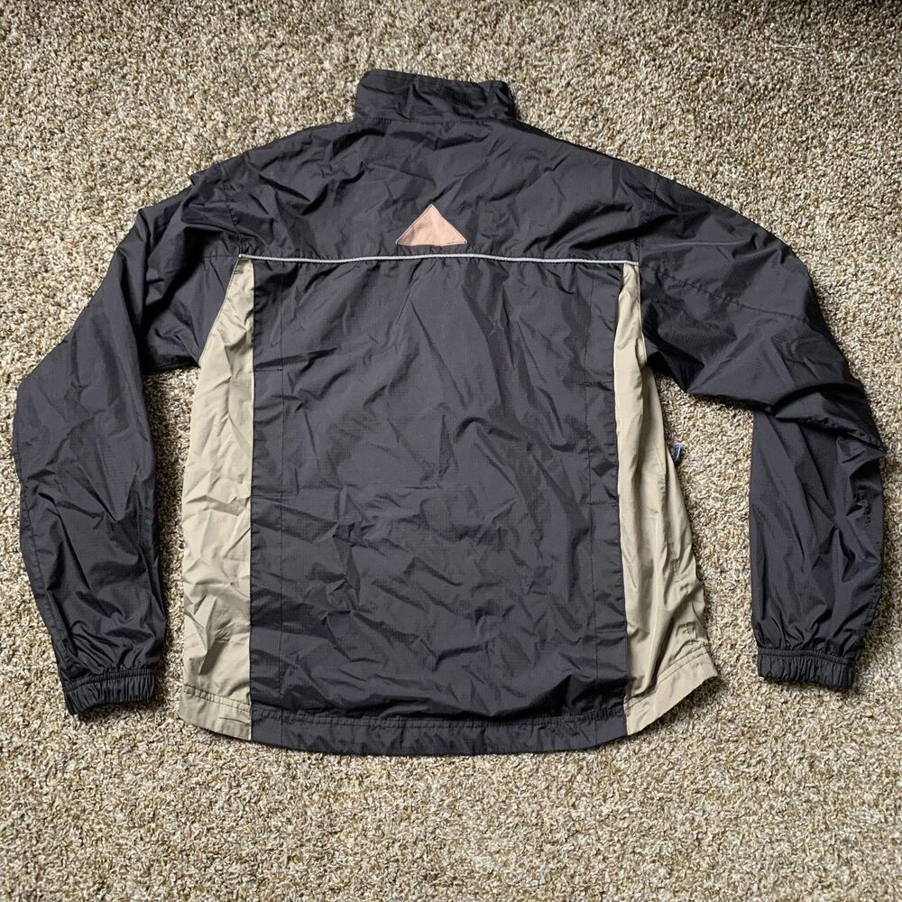 Women’s Riding Jacket Windbreaker Size Large Black Tan Vented Mountain Horse - Picture 2 of 12